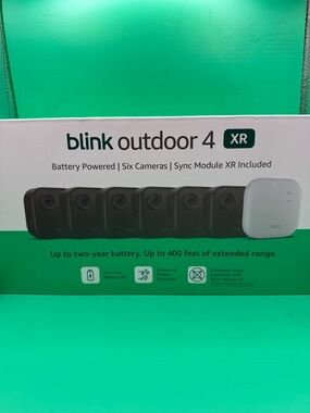 Blink Outdoor 4 XR 6-Camera Security System - Black